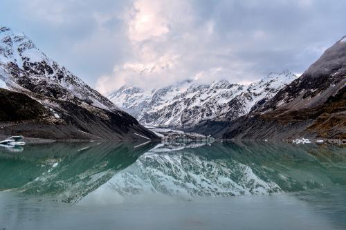 Hooker Lake - Hooker Glacier Terminus, photo courtesy of Miles with Vibes