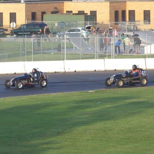 Vintage midgets took to the track throughout the day