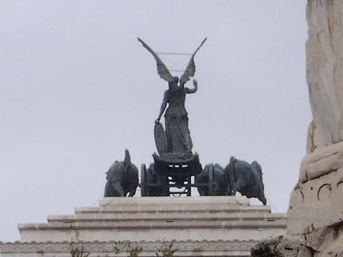 Statue seen from Forum Romanum