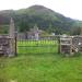 The entrance to the graveyard. 