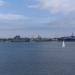 View toward Coronado Naval Yard, the carrier on the right is the USS Carl Vinson (CVN-70)