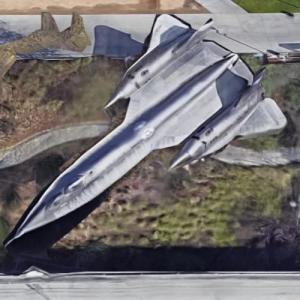 Rare two seater A-12 spyplane (Google Maps)