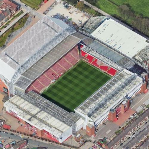 Anfield Stadium (Google Maps)