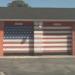 Patriotic garage door