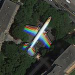 An airplane in flight