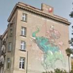 Baloon mural in Lodz
