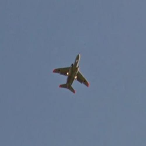 Japanese JASDF T-4 in flight in Omitama, Japan - Virtual Globetrotting
