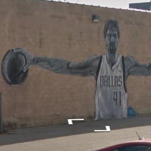 Dirk Nowitzki mural (StreetView)