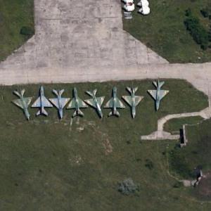 MiG-21 fighter jets (Google Maps)