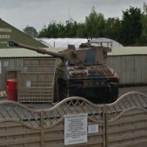 SelfPropelled FV433 Abbot SPG in Marshfield, United Kingdom (Google Maps)