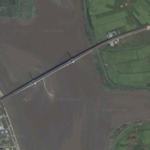 New Yalu River Bridge in Sinuiju, Democratic People's Republic of Korea