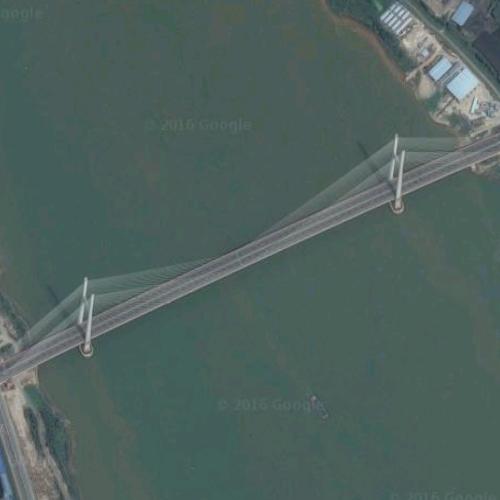 Jiangshun Xi River Bridge in Jiangmen, China (Google Maps)
