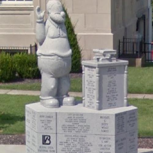 Statue of Cole Oyl in Chester, IL (Google Maps)