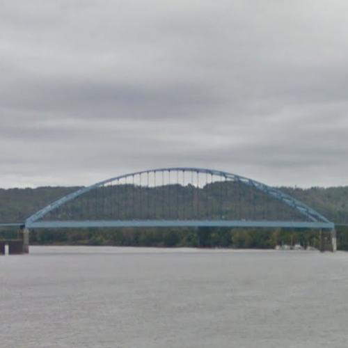 Moundsville Bridge in Moundsville, WV (Google Maps)