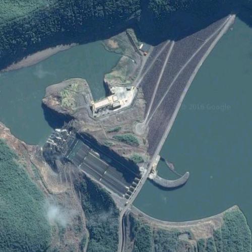 Barra Grande Hydroelectric Power Plant in Celso Ramos, Brazil (Google Maps)
