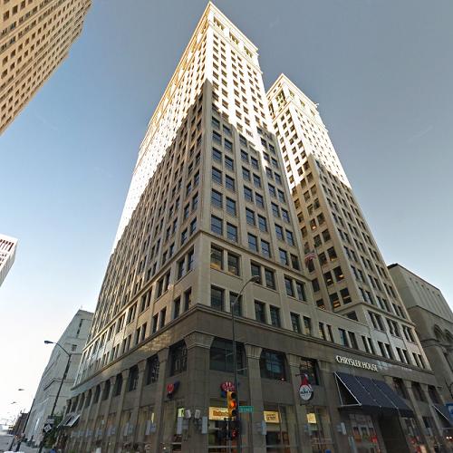 'Chrysler House' by Daniel Burnham in Detroit, MI (Google Maps)