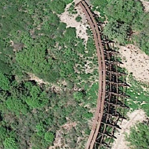 Mexican Canyon Trestle in Cloudcroft, NM (Google Maps)
