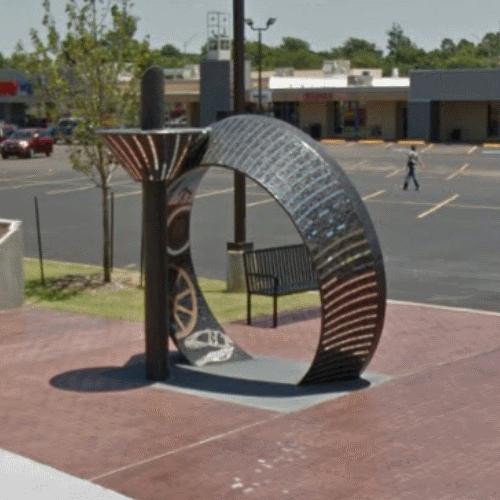 'Floating Hanger' by Eileen Gay in Tulsa, OK (Google Maps)