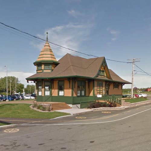 Acton Vale railway station in Acton Vale, Canada Virtual Globetrotting