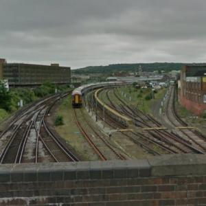 Eastbourne rail crash (8/25/1958) (StreetView)