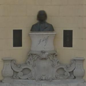 Franz Liszt's bust (StreetView)