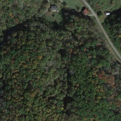 United Airlines Flight 823 crash site in Parrottsville, TN (Google Maps)