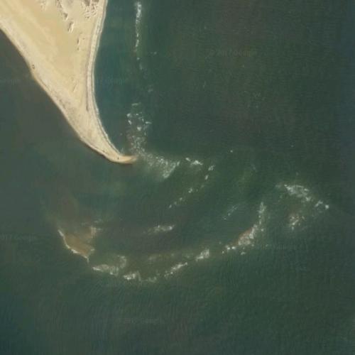 Shelly Island in Buxton, NC (Google Maps)