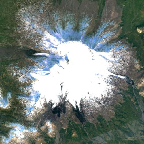 Mount Veniaminof in Perryville, AK (Google Maps)