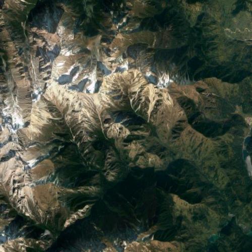 2017 Jiuzhaigou earthquake epicenter in Zhangzha Town, China (Google Maps)