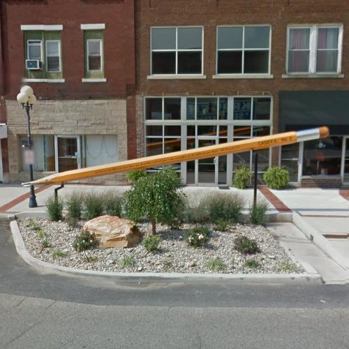 Big Pencil in Casey, IL (Google Maps)