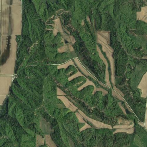 Loess Hills in Missouri Valley, IA (Google Maps)