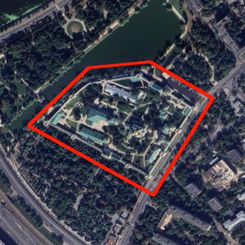 Novodevichy Convent in Moscow, Russian Federation (Google Maps)