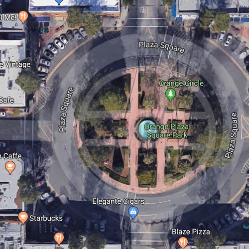 Orange Plaza in Orange, CA (Google Maps)