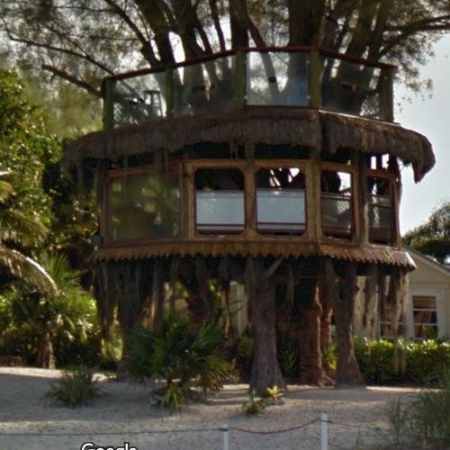 Controversial Tree House in Holmes Beach, FL (Google Maps)