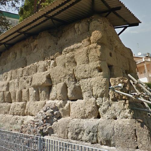 Remains Of The Servian Wall In Rome Italy Google Maps 2