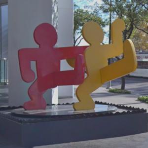 'Untitled (Two Dancing Figures)' by Keith Haring (StreetView)