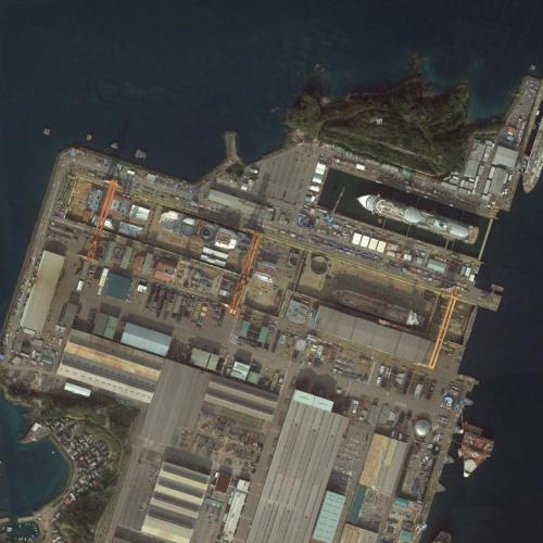 World's Largest Dry Dock Mitsubishi Heavy Industries in Nagasaki
