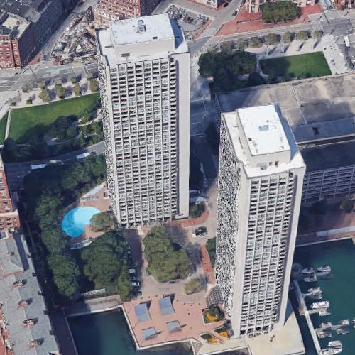 #39 Harbor Towers #39 by I M Pei in Boston MA (Google Maps)