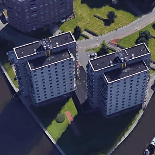 'De Brink' by Rem Koolhaas in Groningen, Netherlands (Google Maps)