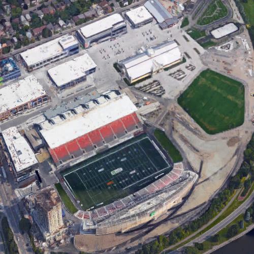 Lansdowne Park in Ottawa, Canada (Google Maps)