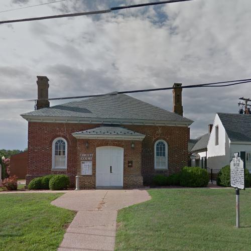 Richmond County Courthouse in Warsaw, VA (Bing Maps)