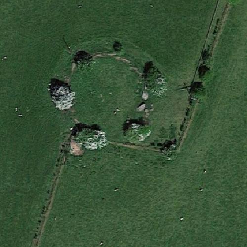 Castleruddery Stone Circle in Old Kilcullen, Ireland (Google Maps)