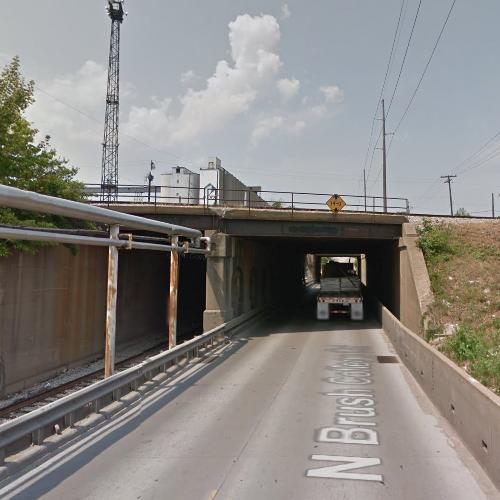 NS Brush College Road Overpass in Decatur, IL (Google Maps)