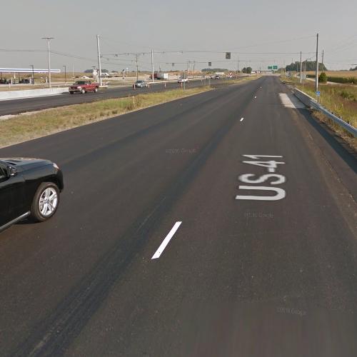 Drainage Ditch US 41 Bridge in Haubstadt, IN (Google Maps)