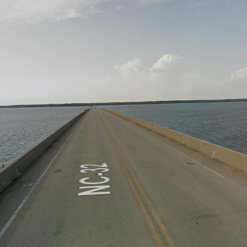 Albemarle Sound Bridge in Edenton, NC (Google Maps)