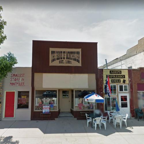 Site of an infamous Butch Cassidy robbery, August 1896 in Montpelier, ID (Google Maps)