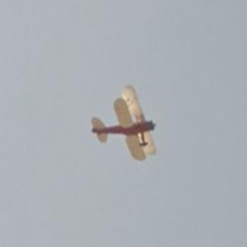 Biplane over Livermore in Livermore, CA (Google Maps)