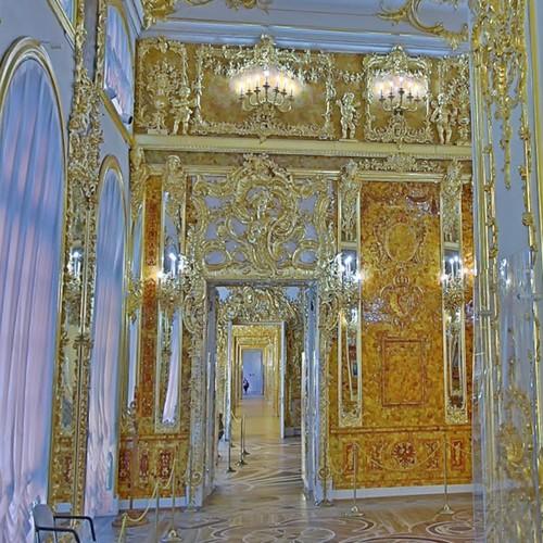 Amber Room In The Catherine Palace