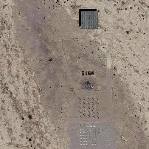 Bombing target(?) at Yuma Proving Ground, CA in Yuma, AZ (Google Maps)
