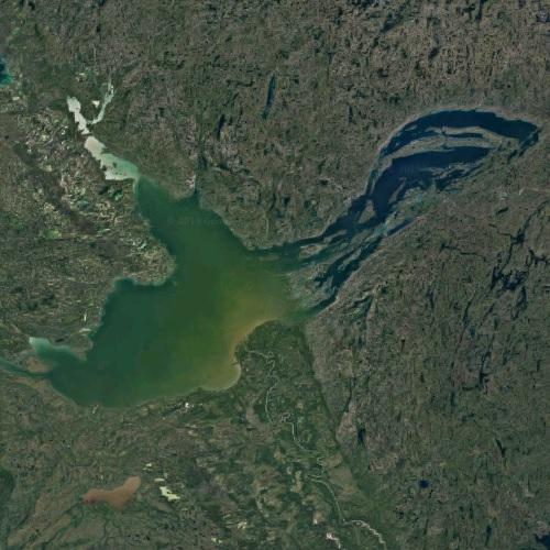 Great Slave Lake Map Great Slave Lake In Northwest Territories, Canada (Google Maps)
